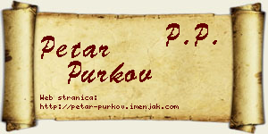 Petar Purkov vizit kartica